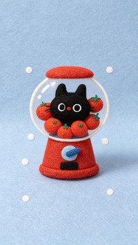 羊毛毡里的小猫咪时光