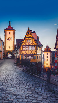 Illuminated Plonlein Square Germany