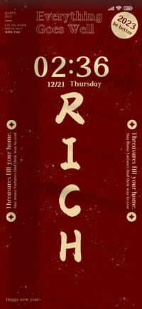 Rich safe happy