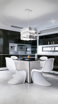 Modern geometric kitchen