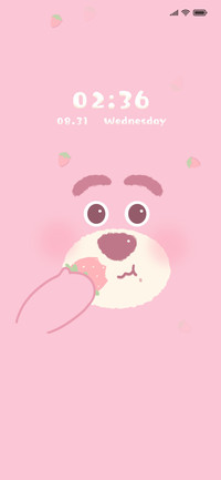 Big Face Pink Bear