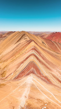 The pigment tray on the andes mountains