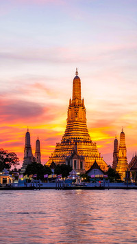 Beautiful scenery of Thai temples