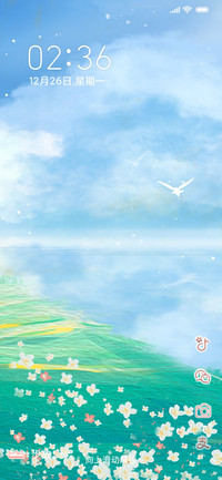秋韵繁花如星白鹭飞