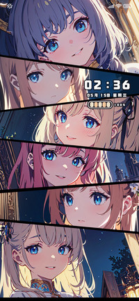二次元少女同一时刻