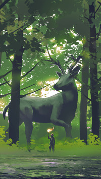 Illustration of a deer