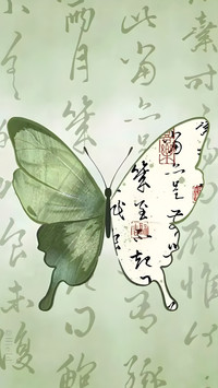 古风蝴蝶壁纸-锐景创意