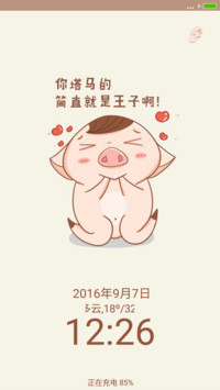 小猪君（多壁纸+全图标+自由桌面）