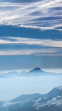 Magnificent snow-capped mountains