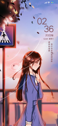 黄昏下思念