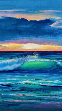Wave Art Oil Painting