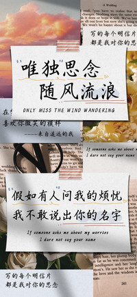 唯独思念随风流浪