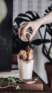 Fancy coffee latte