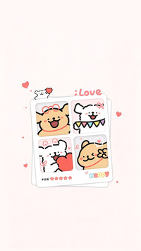 可爱卡通插画壁纸-锐景创意