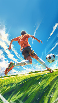 A football player playing football