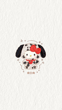 可爱治愈卡通贴画壁纸-锐景创意