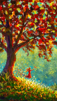 Landscape oil painting