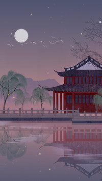 Appreciation of landscape artistic conception illustration 4