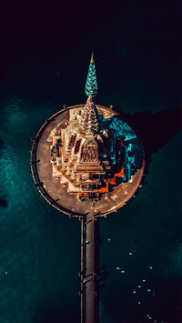 Beautiful scenery of Thai temples