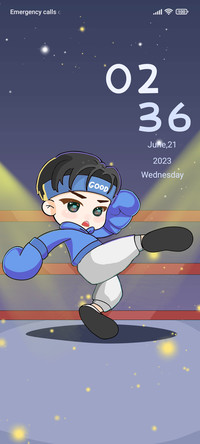 Boxing boy