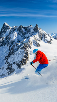 Steep Slopes Challenge, Skier's Dynamic Grace