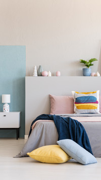 The bedroom area is not large enough 76