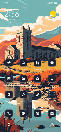 Church in Hills