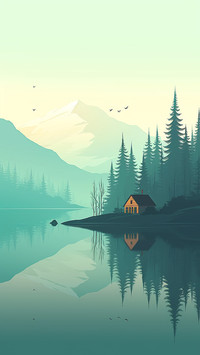 风景插画-顶晟科技