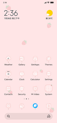 Pink strawberry