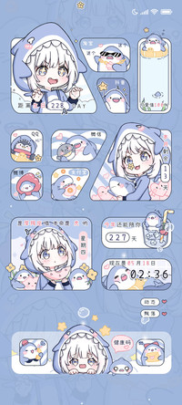 软萌可爱鲨鱼娘