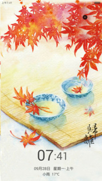 爱在金秋（落花特效）