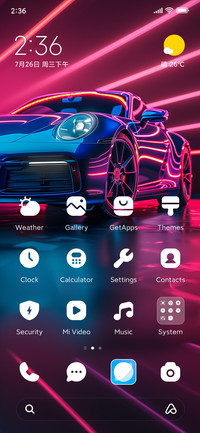 Fancy sports car