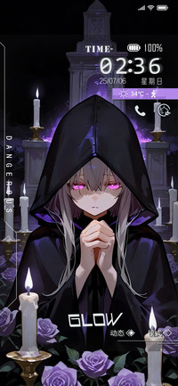祈祷烛光少女