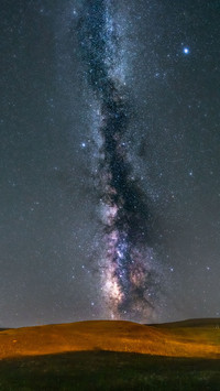 The starry sky is resplendent