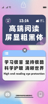 高端阅读屏显粗黑体