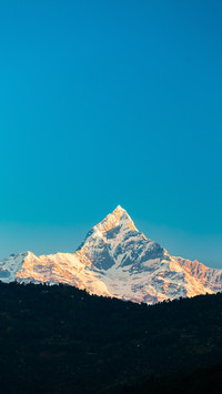 The top of the mountains