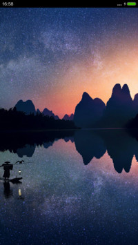 好评抽送红包，水中倒影