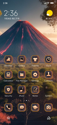 volcano forest