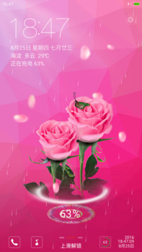粉玫瑰【3D重力感应蝴蝶+3D动态花瓣+充电特效+爱的宣言】