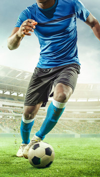 Concept of soccer ball, sport games, football match