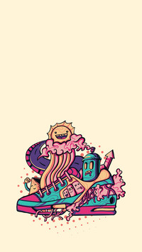 搞怪创意插画-拍信图库