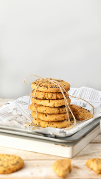 Homemade crispy peach crispy biscuits 2