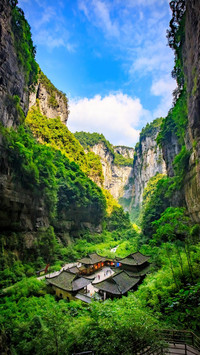 武隆天坑 凝视天空