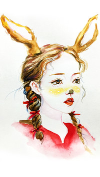 中央美术学院-孙语迟-参赛-麋鹿少女