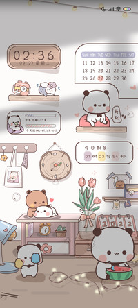 一二书桌 三屏动态