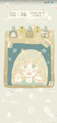 女孩和猫咪