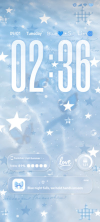 Ice Blue Star