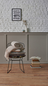 Modern Chic with Fish Art and Cozy Cushions