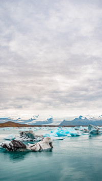 Arctic frost landscape