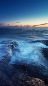 Planetary coastline